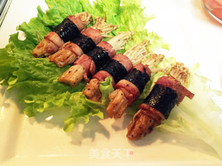 海苔培根金针菇卷的做法
