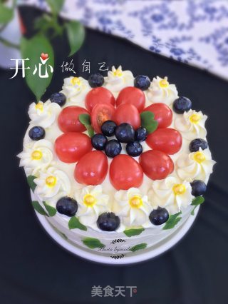 七寸水果奶油蛋糕
