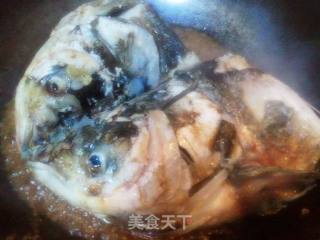 鱼头烧豆腐的做法步骤：6