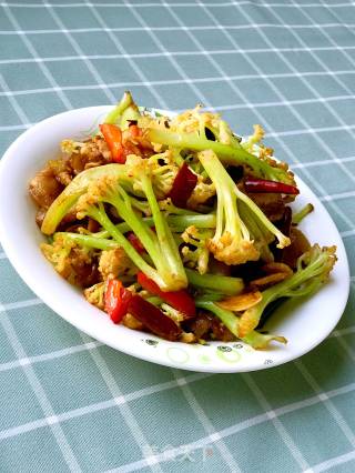 干炒菜花的做法
