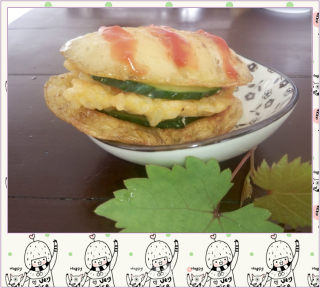 新创意  土豆米饭小汉堡的做法