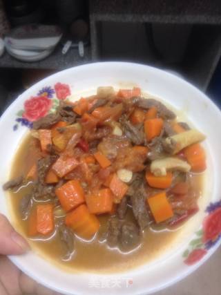 番茄胡萝卜炖牛肉的做法