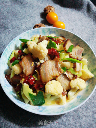 花菜炒腊肉的做法