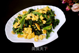 菠菜炒蛋的做法