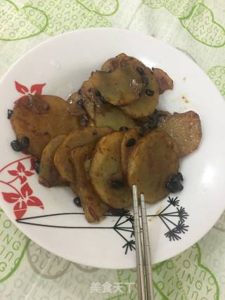 豆豉土豆片的做法