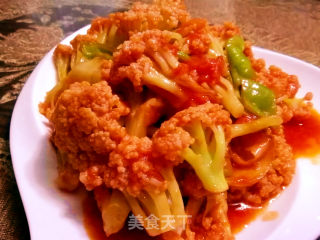 番茄菜花的做法