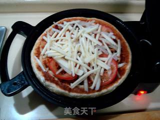 家庭版“饼铛烤肉匹萨”的做法步骤：17