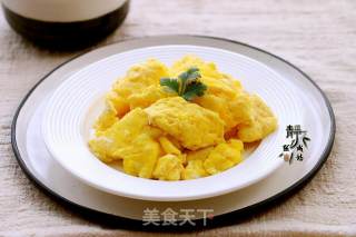 水炒鸡蛋（用水不用油）的做法