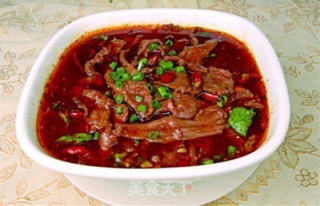 汤红油亮 香喷喷的水煮牛肉的做法