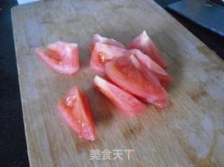 家常小炒---【番茄青椒片】的做法步骤：3