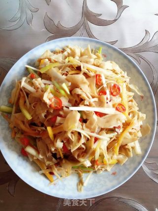 甜辣豆皮的做法