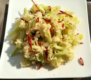 炝拌菜花的做法