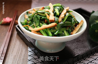 韭菜炒香干的做法