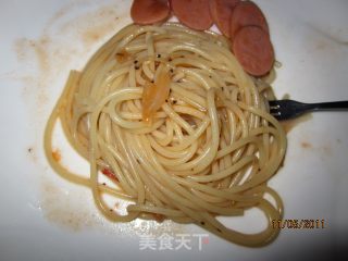 香肠意大利面的做法步骤：8