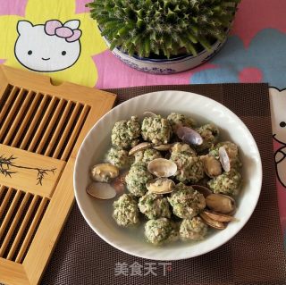 荠菜蛤蜊丸子的做法