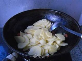 家常菜---【青椒胡萝卜土豆片】的做法步骤：6