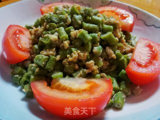 鸡蛋豆角粒粒的做法