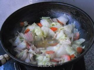 【五花肉炒白菜片】的做法步骤：12