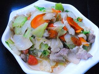 【五花肉炒白菜片】的做法步骤：14