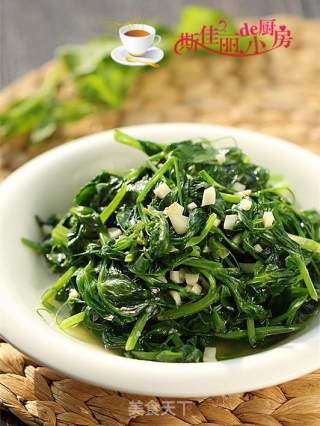 蒜蓉炒豌豆尖的做法