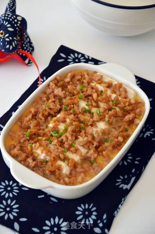 豆腐肉末蒸蛋的做法