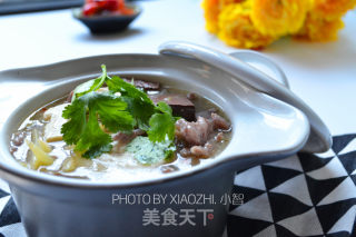 红白配-酸辣牛肉汤的做法