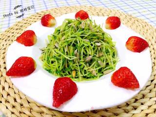 凉拌豆苗瓜子仁的做法