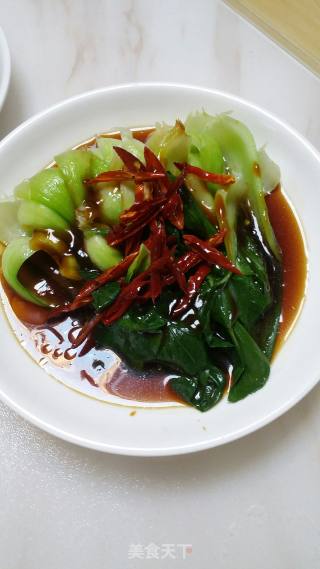 白灼油菜的做法