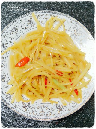 香葱辣味土豆丝的做法