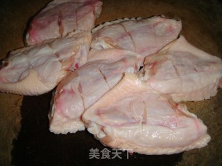 香酥翅中的做法步骤：2