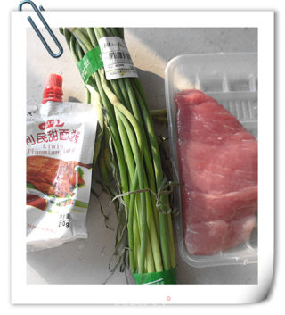 肉炒蒜苔的做法步骤：1