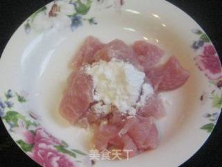 藕片西兰花炒里脊肉的做法步骤：3