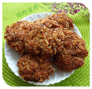 香酥小雪虾饼的做法