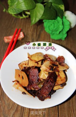 冬笋腊肉蒸熏干的做法