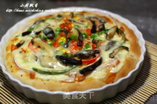新奥尔良烤鸡肉披萨的做法步骤：23