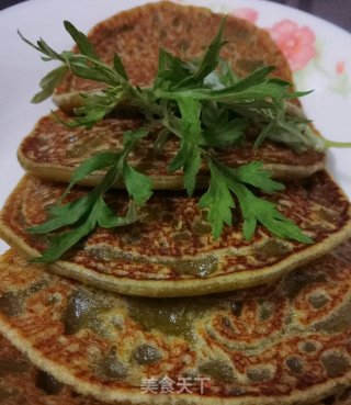 艾叶煎饼的做法