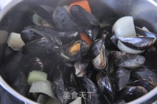 鲜美的贻贝大虾意面（Maccaroni） - 附啤酒贻贝的做法步骤：10