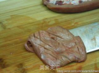家常鲁菜---青蒜腰花的做法步骤：1