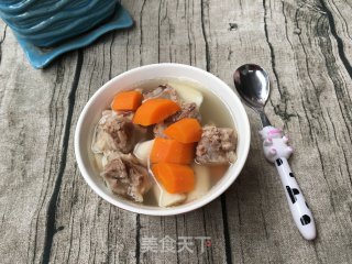 山药甘笋排骨汤的做法