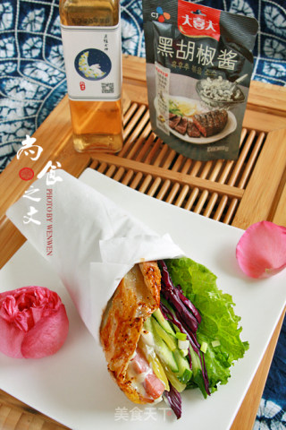 黑椒火腿手抓饼的做法