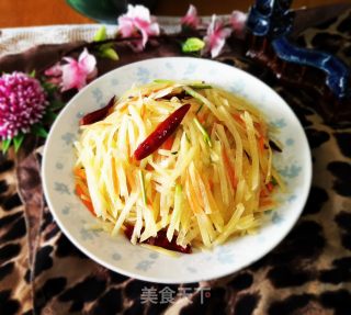 醋溜土豆丝的做法