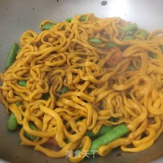 豆角焖面的做法