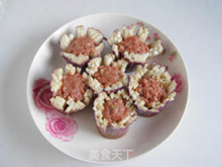 香味浓郁酸甜可口—肉末浇汁茄花的做法步骤：6