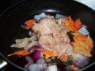 奶油蘑菇鸡肉饭的做法步骤：6