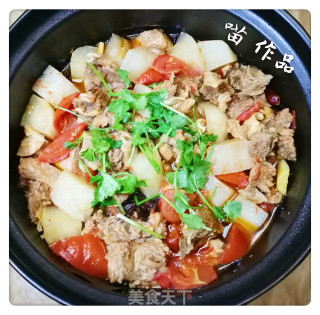 番茄萝卜炖牛肉的做法