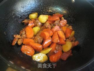 酱肉胡萝卜土豆饭的做法步骤：8