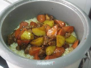 酱肉胡萝卜土豆饭的做法步骤：9