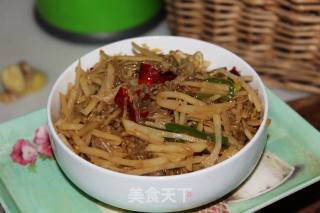 土豆丝炒粉条的做法步骤：7