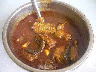 咖喱魔鬼鱼的做法步骤：6