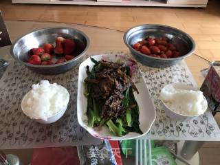 豆豉鲮鱼油麦菜的做法